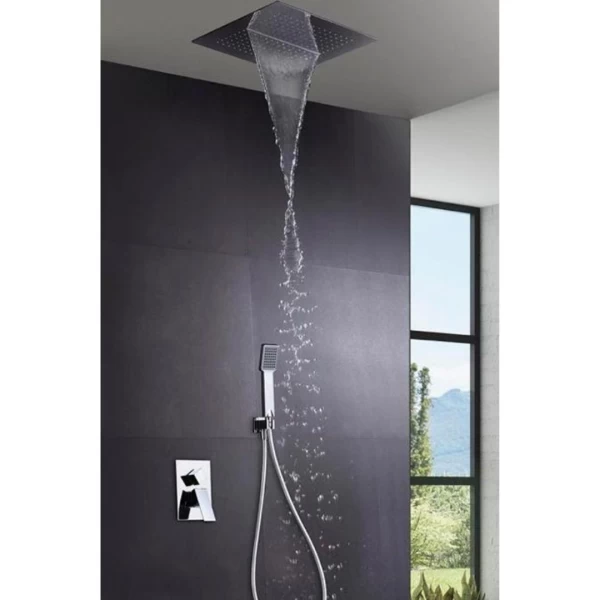 BUILT-IN SHOWER SET MALAGA SERIES IN CHROME