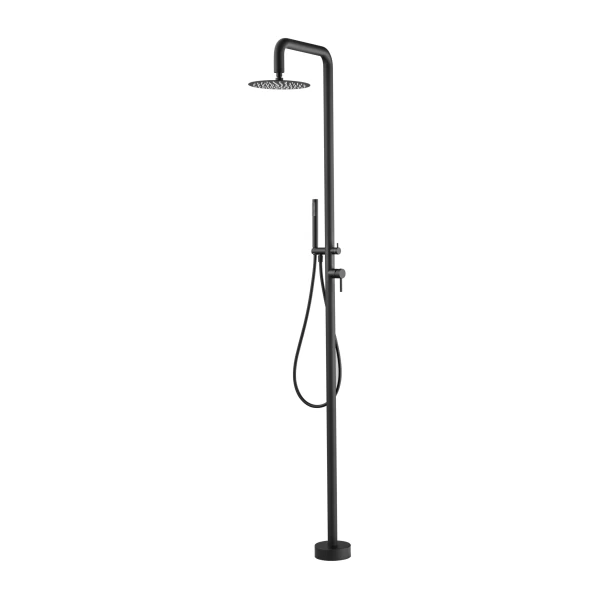 POOL SHOWER COLUMN FLORIDA SERIES IN BLACK MATTE