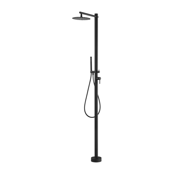 POOL SHOWER COLUMN KANSAS SERIES IN BLACK MATTE