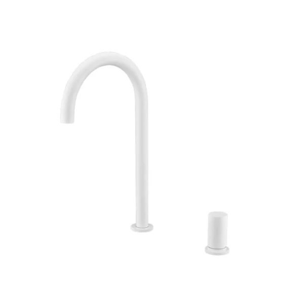 KITCHEN FAUCET MANACOR SERIES WHITE MATTE