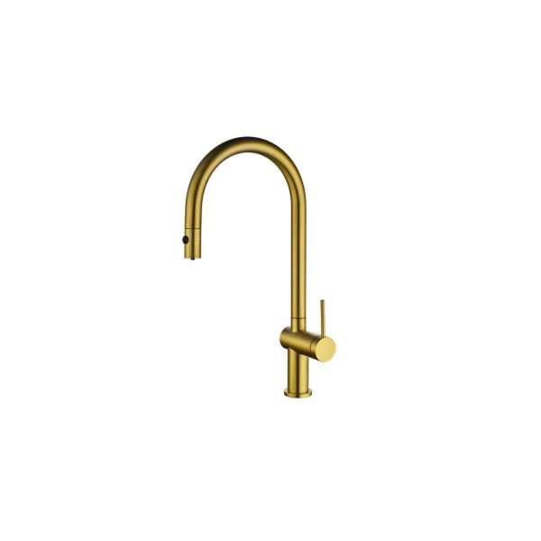 KITCHEN FAUCET LAZIO SERIES BRUSHED GOLD