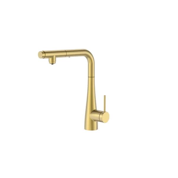 KITCHEN FAUCET SPLIT SERIES BRUSHED GOLD