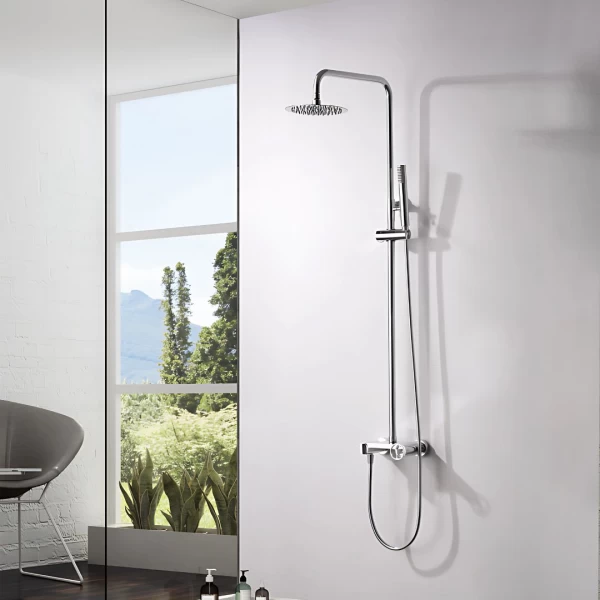SHOWER BAR OLIMPO SERIES IN CHROME