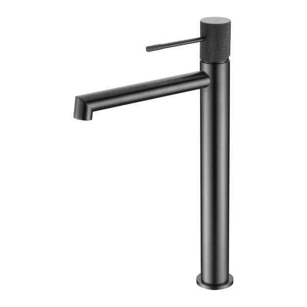 BASIN MIXER WITH HIGH SPOUT LINE SERIES IN BLACK GUN METAL
