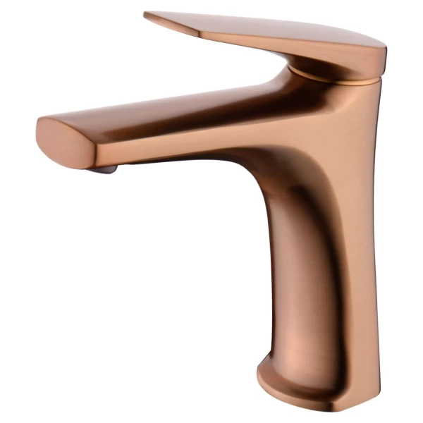BASIN MIXER DELOS SERIES IN ROSE GOLD BRUSHED