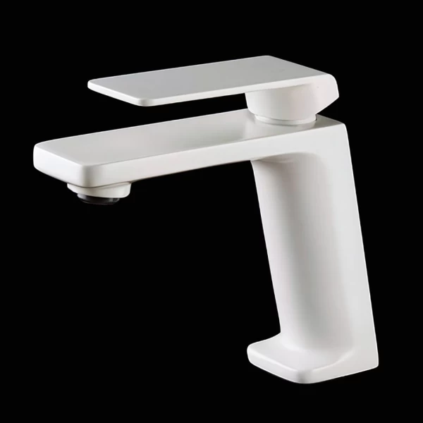 BASIN MIXER FIYI SERIES IN WHITE MATTE 