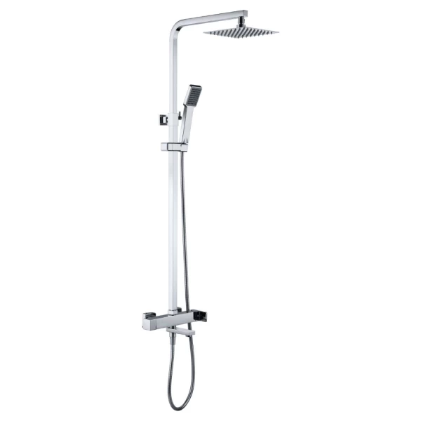 SHOWER BAR WITH 3 OUTLETS FIYI SERIES IN CHROME