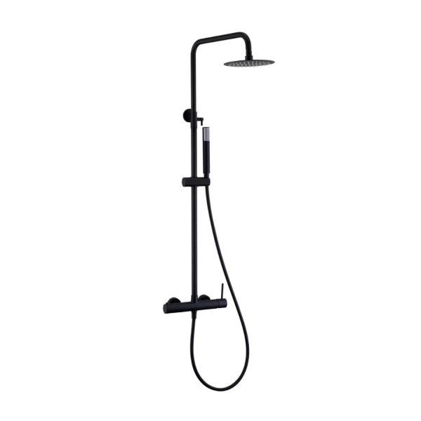SHOWER BAR MONZA SERIES IN BLACK MATTE