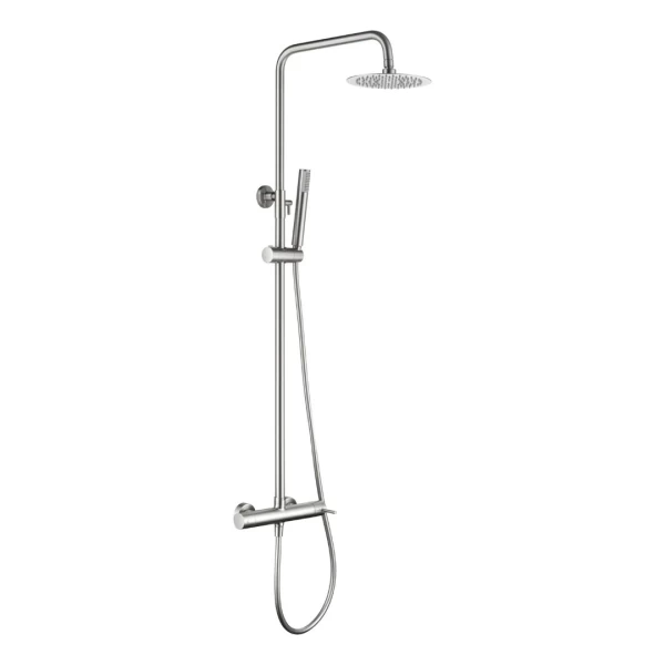 MONZA SERIES BRUSHED NICKEL SINGLE HANDLE SHOWER BAR