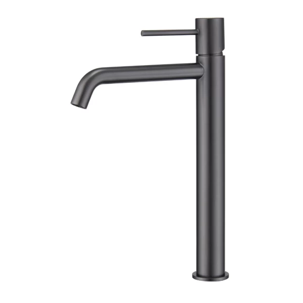 BASIN MIXER WITH HIGH SPOUT MONZA SERIES IN BLACK GUN METAL