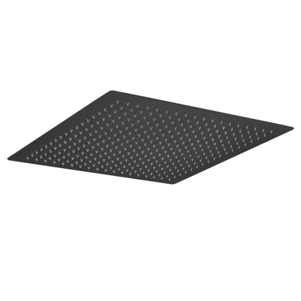 SQUARE SHOWER HEAD 40CM BLACK MATTE