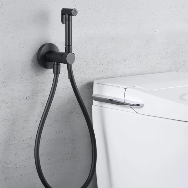 BUILT-IN BIDET FAUCET LINE SERIES BLACK MATTE 