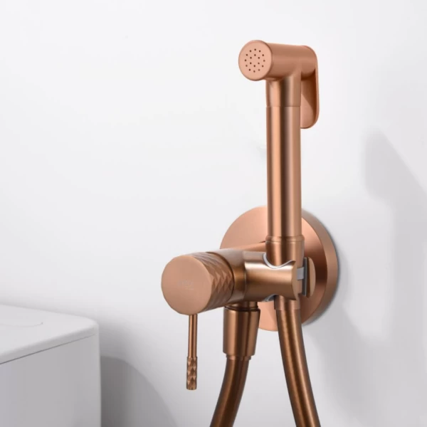 BUILT-IN BIDET FAUCET GENOVA SERIES BRUSHED ROSE GOLD 