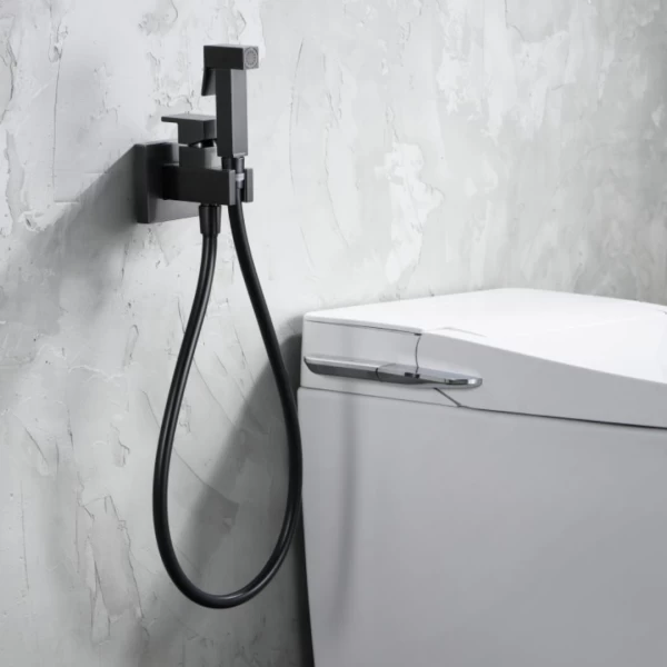 BUILT-IN BIDET FAUCET IRLANDA SERIES BLACK GUN METAL 