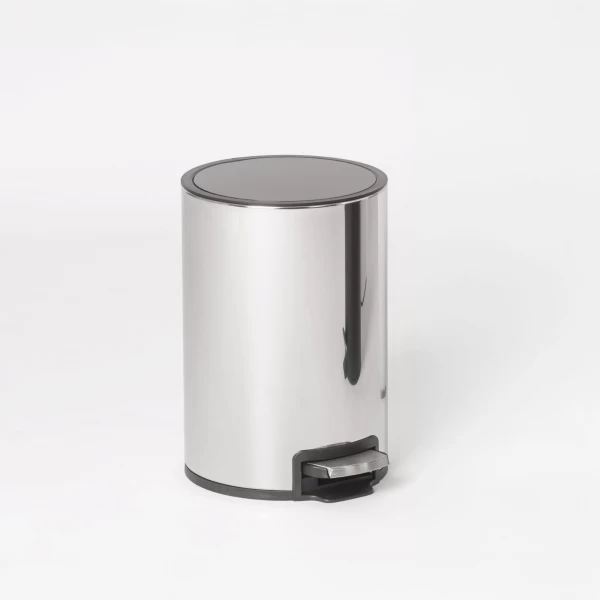 TOILET BIN CHROME