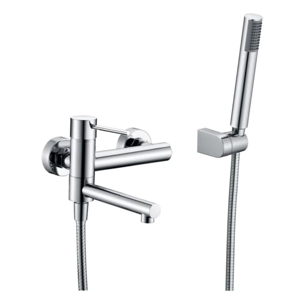 BATH AND SHOWER FAUCET MILOS SERIES IN CHROME