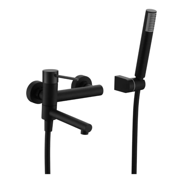 BATH AND SHOWER FAUCET MILOS SERIES IN BLACK MATTE