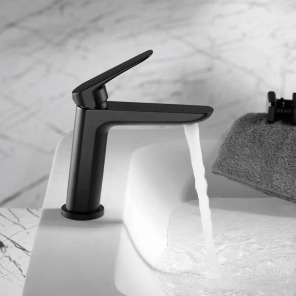  BASIN MIXER BELGICA SERIES IN BLACK MATTE