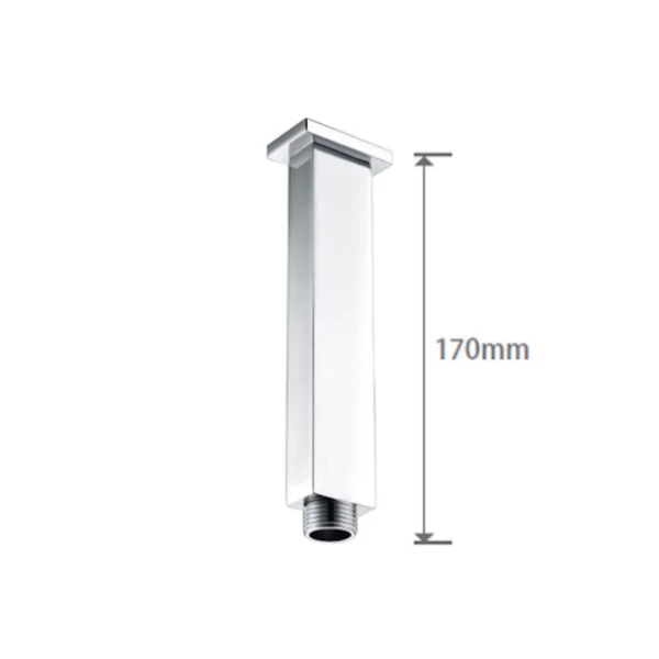 SQUARE CEILING PIPE CHROME