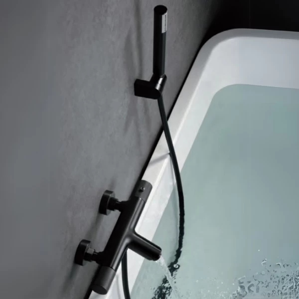 BLACK GUN METAL BATH AND SHOWER THERMOSTATIC FAUCET LINE SERIES