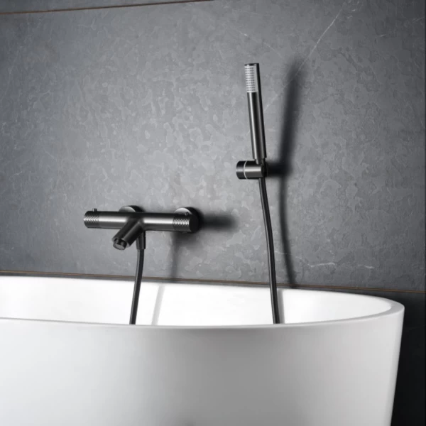 BATH AND SHOWER FAUCET BELGICA SERIES IN BLACK GUN METAL