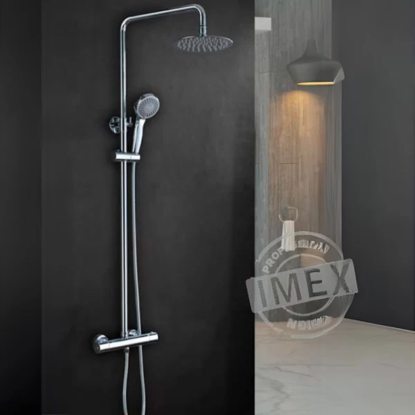 THERMOSTATIC SHOWER BAR KENT SERIES IN CHROME