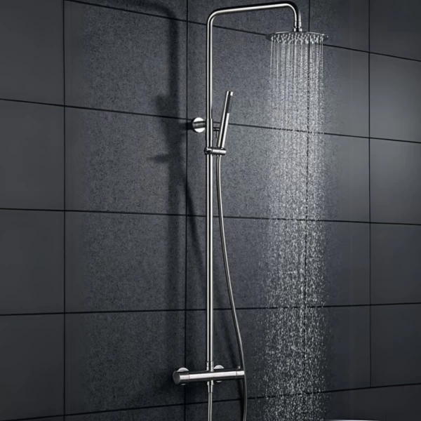 THERMOSTATIC SHOWER BAR MOSCU SERIES IN ACERO S.316