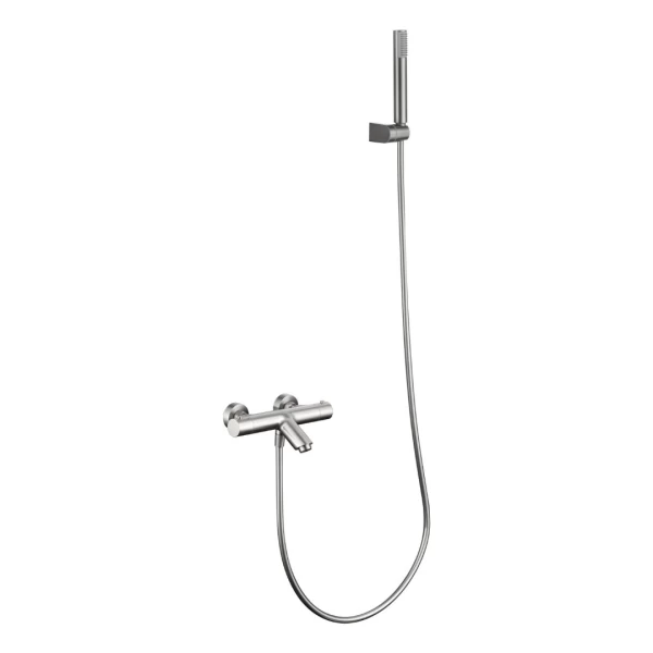 MONZA SERIES BRUSHED NICKEL THERMOSTATIC BATH AND SHOWER FAUCET