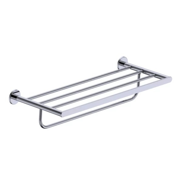 DOUBLE TOWEL RAIL PRACTIC SERIES IN CHROME