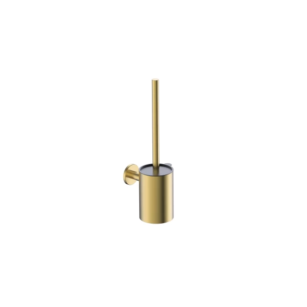 HANGING TOILET BRUSH PRACTIC SERIES IN BRUSHED GOLD
