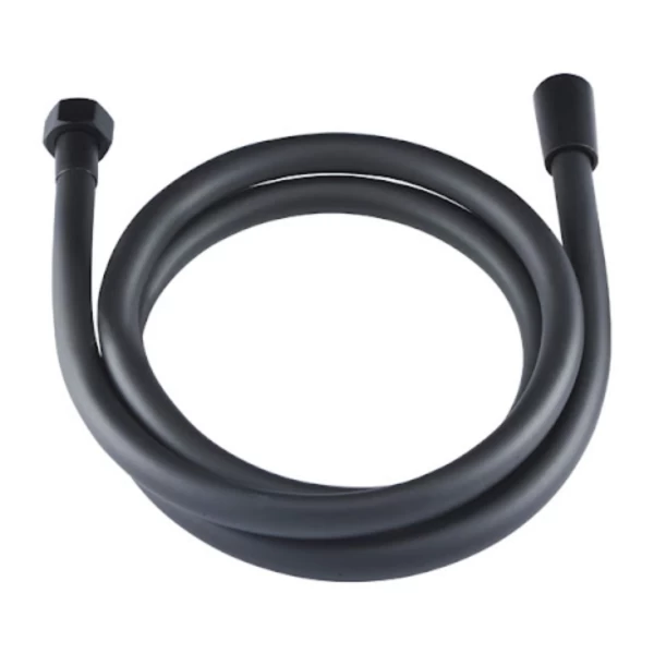 PVC SHOWER HOSE BLACK  MATTE