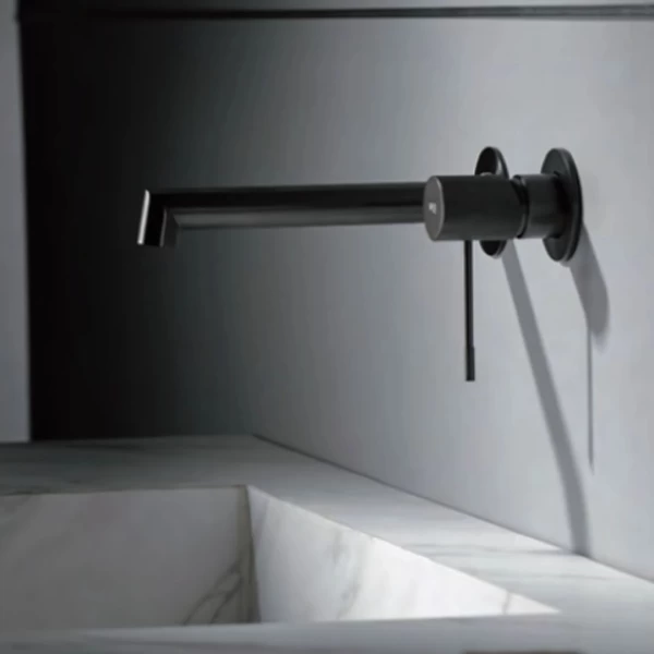 BUILT-IN BASIN FAUCET LINE SERIES IN BLACK GUN METAL
