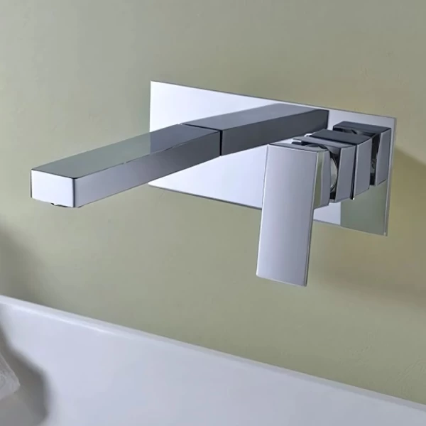 BUILT-IN BASIN FAUCET SUIZA SERIES IN CHROME