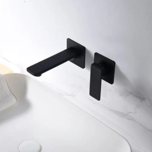 BUILT-IN BASIN FAUCET FIYI SERIES IN BLACK MATTE